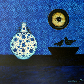Ghenadie Sontu: 'Moonlight Sonata', 2016 Oil Painting, Still Life. Artist Description: 50 x 60 cm oil on canvas by Ghenadie Sontu 2016