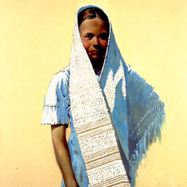 Ghenadie Sontu: 'Sarah', 2007 Oil Painting, Religious. Artist Description:  Sarah the wife of Abraham ...