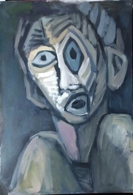 George Grant: 'portrait of apprentice', 2021 Oil Painting, Figurative. There are no rules in art and you learn it as you go  Become crazy first in order to be able to paint. I came to destroy your centuries old biases. You are here to discover real beauty of art and it s mistereis. ...