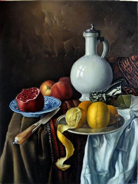 George Grant  'Still Life With Pitcher', created in 2018, Original Painting Acrylic.