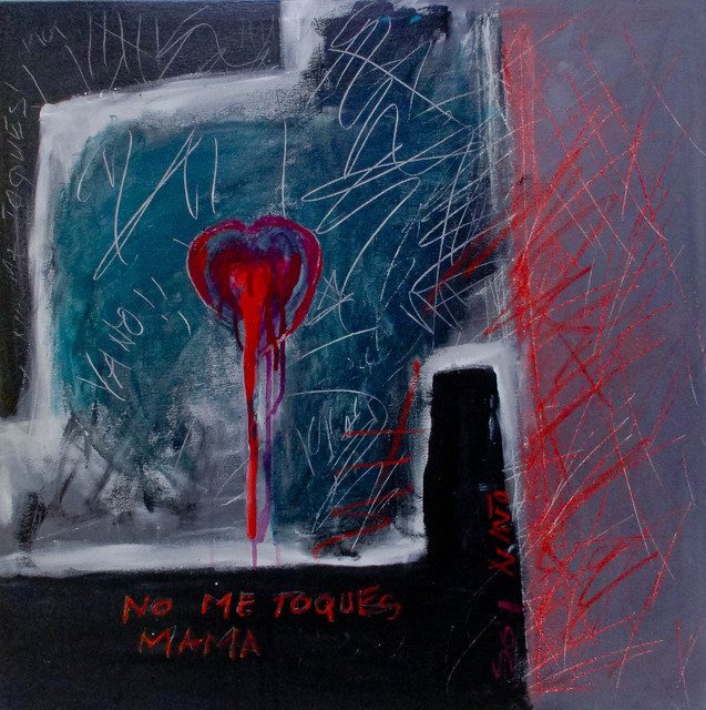 Gilbert Guillen  'MAMA DO NOT TOUCH ME', created in 2011, Original Mixed Media.