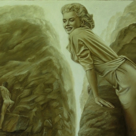 Rapiti Giovanni: 'The Climber', 2008 Oil Painting, Psychology. 