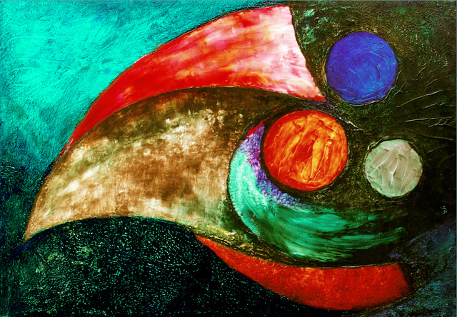 Sossella Gilberto  'BECCO', created in 2002, Original Painting Oil.