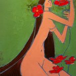 Nude in green By Glen Viljoen