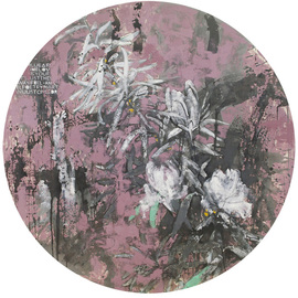 Glib Franko: 'tropik', 2018 Oil Painting, Abstract. Artist Description: floral...