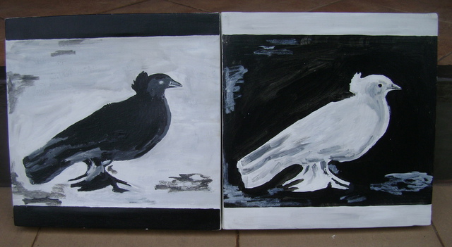 Godwin Constantine  'Black And White Peace Doves', created in 2010, Original Photography Other.