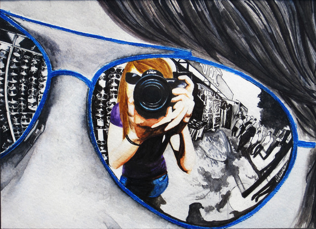 Artist Grace Ryser. 'A Cameras I View' Artwork Image, Created in 2010, Original Painting Oil. #art #artist