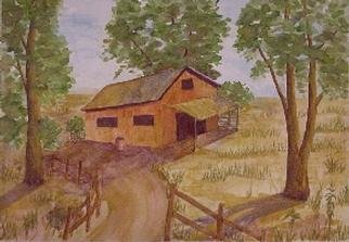 Ghassan Rached: 'Deserted Barn', 2001 Watercolor, Landscape. Watercolor Painting by Ghassan Rached...