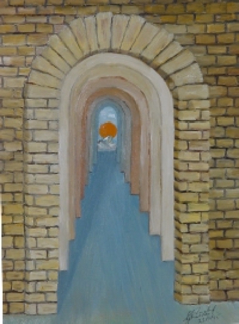 Ghassan Rached  'Hope', created in 1995, Original Painting Oil.