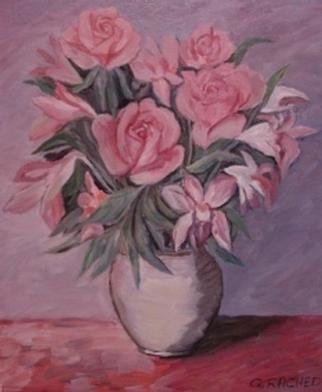 Ghassan Rached  'Vase2', created in 2000, Original Painting Oil.