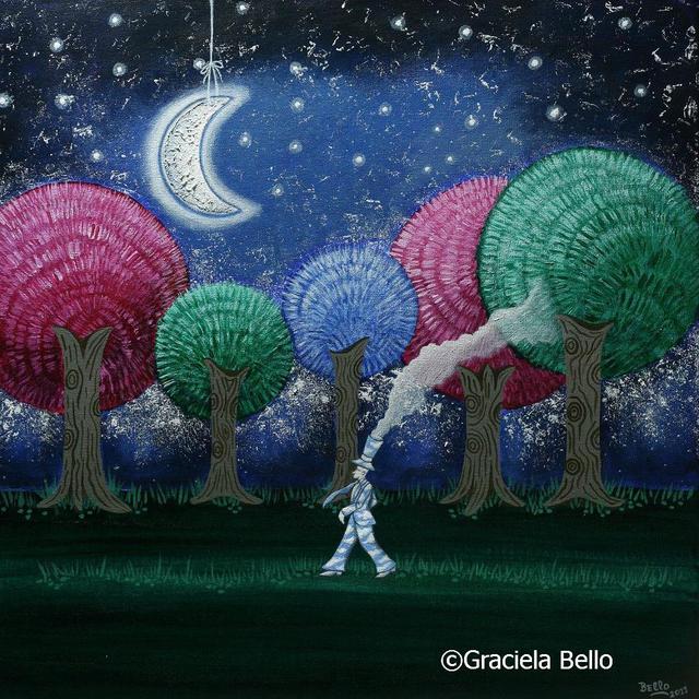 Graciela Bello  'A Dream In The Forest', created in 2011, Original Painting Acrylic.