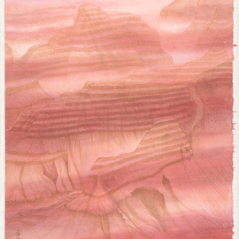 Grace Auyeung: 'canyonscape 2', 2017 Other Painting, Landscape. Artist Description: MENTAL PROTRAYAL OF CANYON LANDSCAPE WITH ENSUEING BEAUTY AND TRANQUILITY...