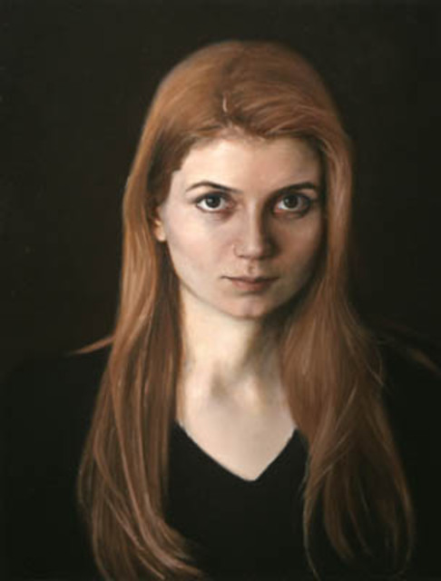 Artist Brian Paterson. 'Portrait Of Young Woman' Artwork Image, Created in 2001, Original Painting Oil. #art #artist