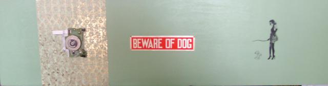 Artist Greg Nuttall. 'Beware Of Dog' Artwork Image, Created in 2008, Original Assemblage. #art #artist