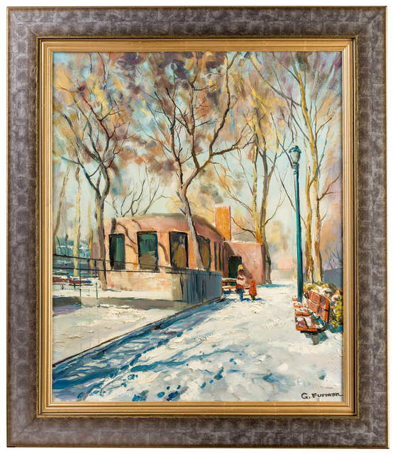 Gregori Furman  'Snowy Scenery', created in 2012, Original Painting Oil.