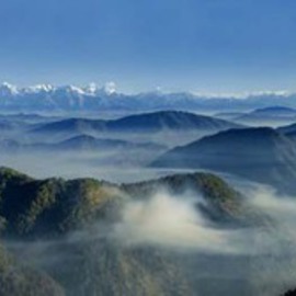 Gurdas Dua Fiipc Fbaf Hon.apasp: 'Kilbury', 2008 Color Photograph, Landscape. Artist Description:  A view of Himalayan Range from Kilbury, a place near Nainital, India ...