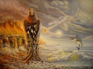 Gyuri Lohmuller: 'Almost the end', 2007 Oil Painting, Surrealism. The original was sold.Upon  request, I can paint a similar theme more or less accurate than the original. Please contact me to order....