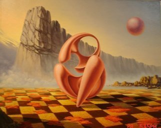 Gyuri Lohmuller: 'She she', 2005 Oil Painting, Surrealism. The original was sold.Upon  request, I can paint a similar theme more or less accurate than the original. Please contact me to order....