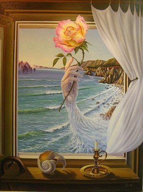 Gyuri Lohmuller: 'when the memory returns', 2007 Oil Painting, Surrealism. The original was sold.Upon  request, I can paint a similar theme more or less accurate than the original. Please contact me to order....