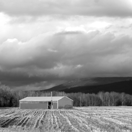 Haile Ratajack: 'lost barn', 2022 Digital Photograph, Landscape. Artist Description: A lost and abandoned barn in the fields off of RT 22 in New York. ...