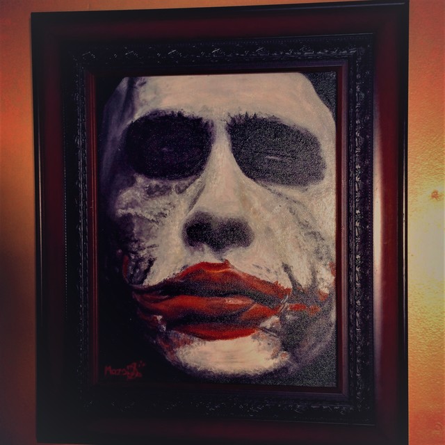 Andreas Halidis  'Joker', created in 2008, Original Painting Oil.