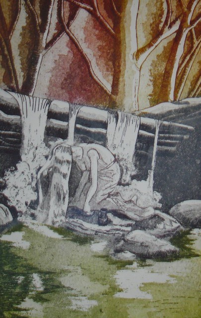 Artist Gonzalo Di Paolo. 'Illay In The Forrest' Artwork Image, Created in 1999, Original Illustration. #art #artist