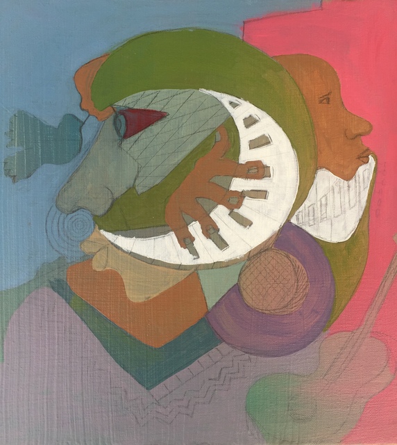 Roshane Hall  'Music', created in 2019, Original Painting Acrylic.