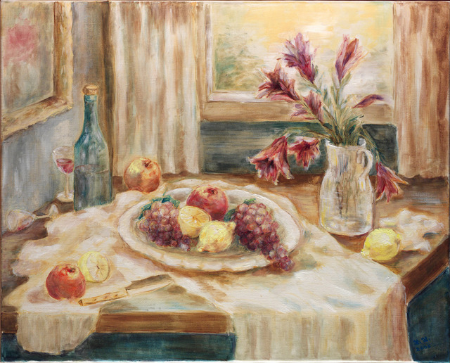 Hana Grosova  'Still Life With Lilies', created in 2005, Original Painting Oil.