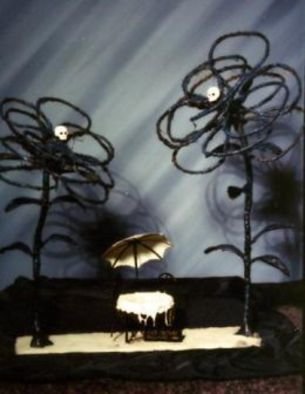 Paul Fucci: 'Cafe Voltaire', 1992 Mixed Media Sculpture, Abstract Figurative. 