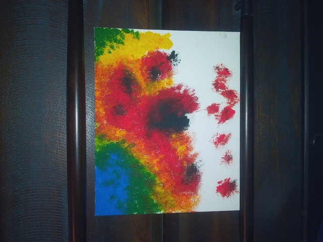 Hannah Collins  'Splash Of Dye Oil Paint', created in 2020, Original Painting Oil.