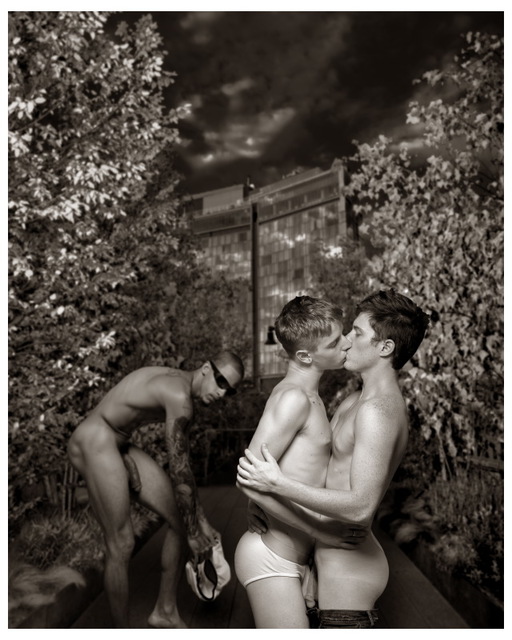 Artist Hans Fahrmeyer. 'The Male Nude 14' Artwork Image, Created in 2017, Original Photography Silver Gelatin. #art #artist