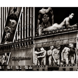 Hans Fahrmeyer: 'the male nude 6', 2017 Black and White Photograph, nudes. Artist Description: men, nude, peniserotic. Male, collage...