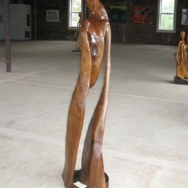 Harold Gubnitsky: 'M Walnut', 2006 Wood Sculpture, Abstract. Artist Description:    wood sculpture   ...