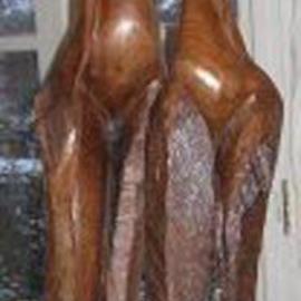 Harold Gubnitsky: 'Yin and Yang', 2011 Wood Sculpture, Abstract Figurative. Artist Description:  wood sculpture walnut                    ...