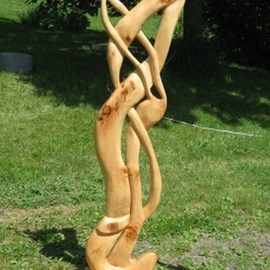 Harold Gubnitsky: 'big skinny1', 2010 Wood Sculpture, Abstract. Artist Description:  wood sculpture        ...