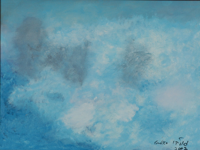 Artist Harris Gulko. 'Gathering Storm Clouds' Artwork Image, Created in 2002, Original Painting Ink. #art #artist