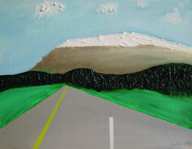 Harris Gulko  'Road To Where', created in 2008, Original Painting Ink.