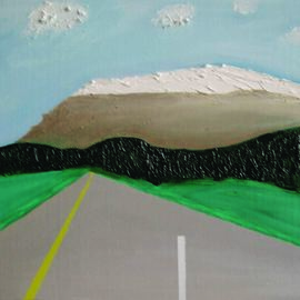 Harris Gulko: 'Road to Where', 2008 Oil Painting, Travel. Artist Description: One always knows where our road begins aEUR
