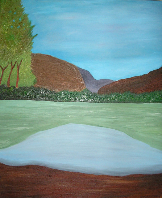 Harris Gulko  'Secret Pool', created in 2006, Original Painting Ink.