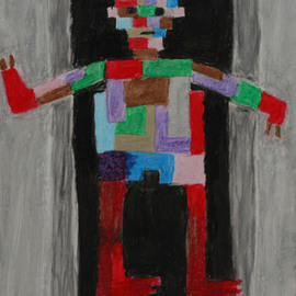 Harris Gulko: 'mechanical man', 2001 Oil Painting, Children. Artist Description: aEURoeNot until a machine can write a sonnet or compose a concerto because of thoughts and emotions felt, and not by the chance fall of symbols, could we agree that MACHINE equals BRAIN aEUR
