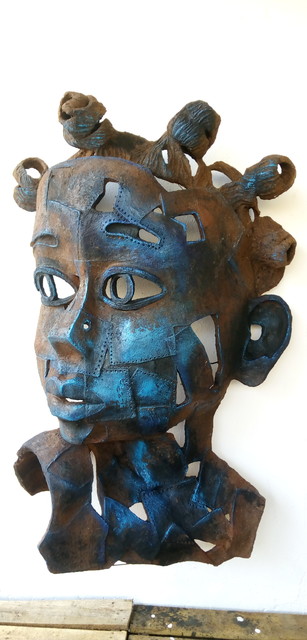 Ugochukwu Godwin Nsofor  'Windows Of The Souls I', created in 2020, Original Sculpture Mixed.