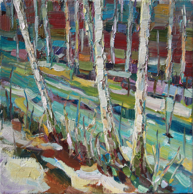 Olesya Smirnova  'Spring In The Wood', created in 2017, Original Painting Oil.