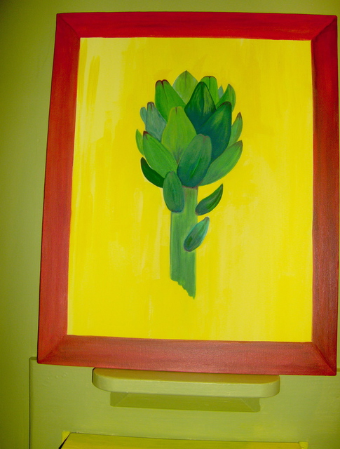 Helen Hachmeister  'Artichoke', created in 2009, Original Painting Acrylic.