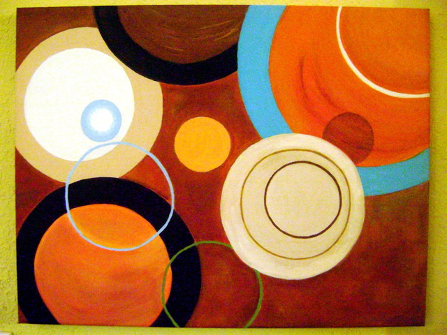 Artist Helen Hachmeister. 'Circles' Artwork Image, Created in 2009, Original Painting Acrylic. #art #artist