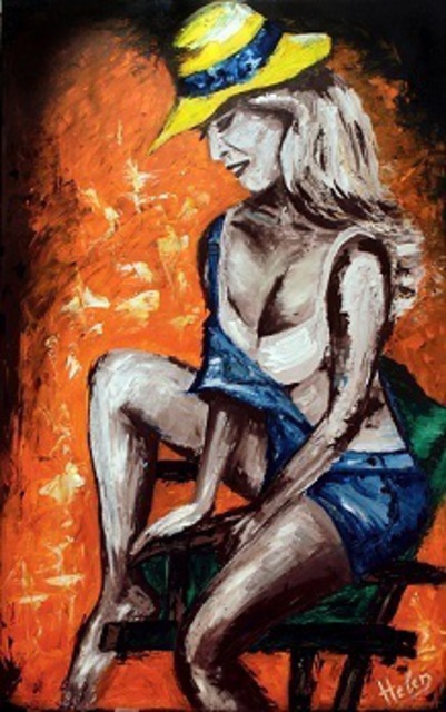 Helen Bellart  'She Love Sommer', created in 2012, Original Painting Oil.