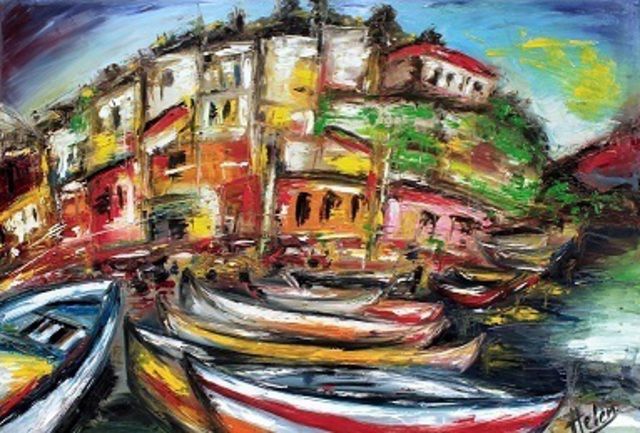 Artist Helen Bellart. 'Sicily' Artwork Image, Created in 2012, Original Painting Oil. #art #artist