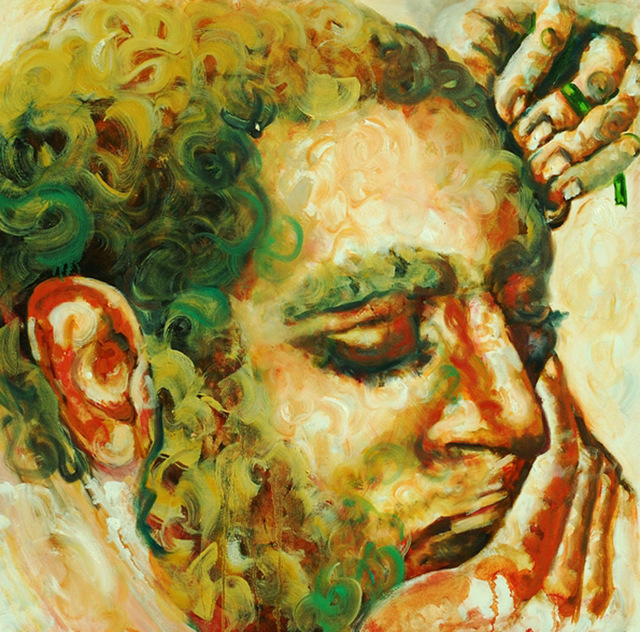 Artist Hengameh Abedin. 'Untitled 002' Artwork Image, Created in 2014, Original Painting Oil. #art #artist