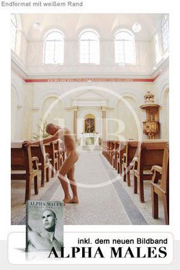 Henning Von Berg: 'MEDITATION IV', 2006 Silver Gelatin Photograph, nudes.  Russian yoga teacher Maxim meditating in an historic  palace church in Northern Germany to show his deep devotion. ...