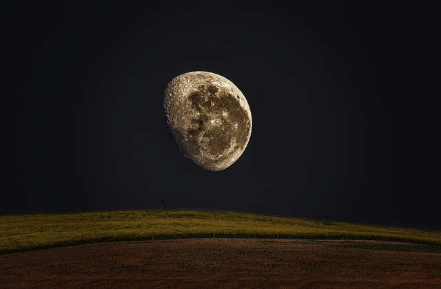 Artist Herman Van Bon. 'Moonset' Artwork Image, Created in 2018, Original Digital Art. #art #artist
