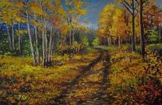 Julia Utiasheva: 'About Autumn', 2012 Oil Painting, Landscape.  Oil on canvas 40x60 cm. ...